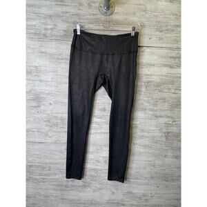 Chelsea DeBoer Lily & Lottie Leggings Womens Medium Black Shiny High Rise Pants